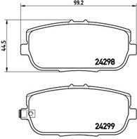 P49044_=1190 01 [NFY72446Z]!колодки дисковые з. Mazda MX-5 III 1.8/2.0 03.05&gt