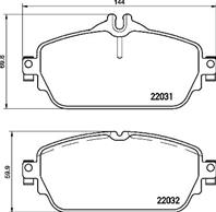 Колодки тормозные дисковые передние P50118 от компании BREMBO