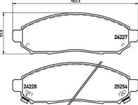 Колодки тормозные дисковые передние P56096 от фирмы BREMBO