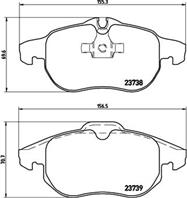 P59043_=888 00=FDB1520=573089B !колодки дисковые п. Opel Vectra/Signum 1.8i-2.2