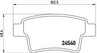 P61085_=1241 00 [425371] !колодки дисковые з. Citroen C4 Picasso 1.8/2.0 16V/1.