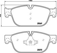 Колодки тормозные дисковые передние P61107 от производителя BREMBO