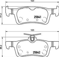 Колодки тормозные дисковые задние P61121 от компании BREMBO