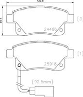 P24066 1252 02 !колодки дисковые з. Ford Transit//Tourneo Connect 2.3 16V/2.2TDCi/2.4TDCi 06&gt