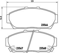 Колодки тормозные p28048