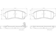 Колодки тормозные передние mazda 2 (de_  dh_3) 07/07-06/15/mazda 2 sal