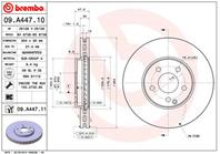 09.A447.11_диск тормозной передний! с покрытием MB W211 2.4-3.2CDi 03&gt