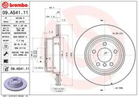 09.A541.11_диск тормозной задний! BMW X5 E53 4.4-4.8 02&gt