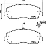 Колодки тормозные дисковые передние P68062 от производителя BREMBO