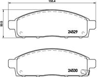 BREMBO P 54 038 Колодки тормозные MITSUBISHI PAJERO SPORT/MONTERO SPORT 08&gt/L200 05&gt передние