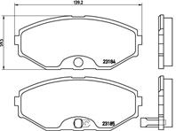 P56045_=375 02=D1165M-01 !колодки дисковые п. Nissan Maxima QX 2.0i-3.0i 24V 00