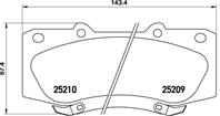 Колодки тормозные дисковые передние P83140 от фирмы BREMBO