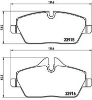 BREMBO P 06 034 Колодки тормозные BMW E81/E87/MINI COOPER 04- передние