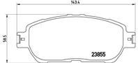 Колодки тормозные дисковые передние P83105 от производителя BREMBO