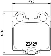 Колодки зад TOYOTA VEROSSA JZX11_  GX11_ 10/00-11/03