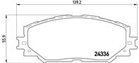 P83082_[0446542160] !колодки дисковые п. Toyota RAV4 2.0/2.2D/Auris/Corola 1.4-