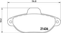 P23060_=gdb1115=fdb925 !колодки дисковые п. fiat punto 1.1i-1.7d 93-96