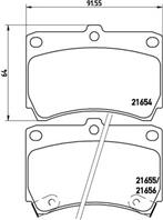 P49016_=212 12=FDB715=572145B !колодки дисковые п. Mazda 121 1.3 90-96/323 1.3-1.8/1.7D 89-98