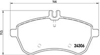 [P 50 067] BREMBO КОМПЛЕКТ ТОРМОЗНЫХ КОЛОДОК