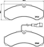 Колодки тормозные дисковые задние P56069 от фирмы BREMBO