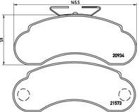 Колодки тормозные дисковые передние P50021 от производителя BREMBO