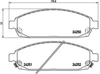 1173 02 [05080868aa] !колодки дисковые п. jeep grand cherokee iii/commander 3.0-