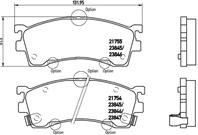 К-т торм. колодок Fr Mazda