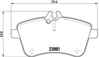 P50057_ 1130 00 !колодки дисковые п. MB W169 2.0C