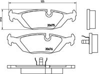 Колодки тормозные дисковые задние P06009 от производителя BREMBO