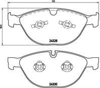 Колодки тормозные дисковые передние P06066 от производителя BREMBO