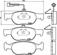 Колодки тормозные дисковые передние P23057 от компании BREMBO