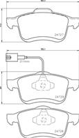 Колодки тормозные дисковые передние P23130 от компании BREMBO