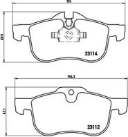 Колодки тормозные дисковые передние P52017 от производителя BREMBO