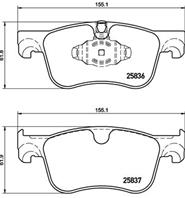 Колодки тормозные дисковые передние P61116 от производителя BREMBO