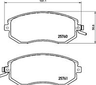 P78021_колодки дисковые п.! subaru forester/outback/xv 2.0-2.5i/d 11&gt