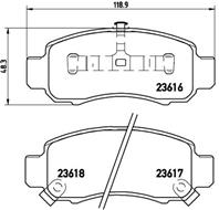 Колодки тормозные дисковые передние P28033 от фирмы BREMBO