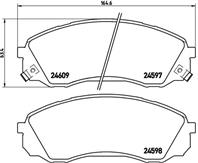 P30041_=1291 02 [581014DE00] !колодки дисковые п. KIA Carnival 2.7i V6/2.9CRDi