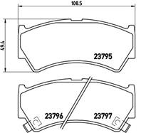 Колодки тормозные дисковые передние P79013 от компании BREMBO