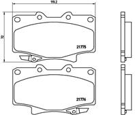 P83025_=GDB1154=224539 !колодки дисковые п. Toyota Land Cruiser 2.4-4.5/2.4D/4.