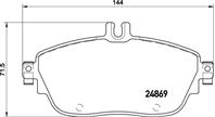 P50093_колодки дисковые п.! mb w176/w246 1.5-2.2i