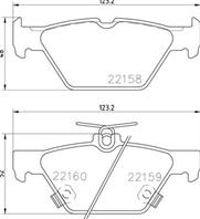 Колодки тормозные дисковые задние SUBARU LEGACY VI