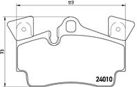 P85088_=996 10 [95535293950]!колодки дисковые з.Audi Q7 3.6-6.0TDi 06&gt Porsche