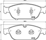 Колодки тормозные дисковые передние P85127 от производителя BREMBO