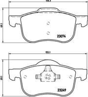 Колодки тормозные p86020