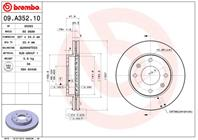 09.A352.10_диск тормозной передний! Hyunday Sonata all 00-01