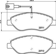 Колодки тормозные дисковые передние P23145 от производителя BREMBO