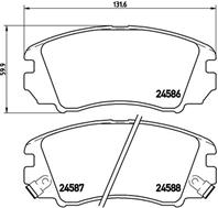 Колодки тормозные HYUNDAI TUCSON/KIA SPORTAGE 04- передние