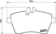 P50056_=gdb1630=fdb1749 !колодки дисковые п. mb w169 1.5-1.8cdi 04&gt