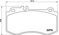 Колодки тормозные дисковые передние P50087 от производителя BREMBO