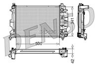 DRM25012_радиатор системы охлаждения! АКПП SAAB 9-3 2.0-2.3i 98-03/900 2.0-2.5i